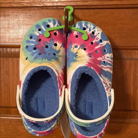 Unisex CROCS Tie Dye Mules with Lined Inside Size Men 8/Woman 10 NWT - Picture 4 of 10